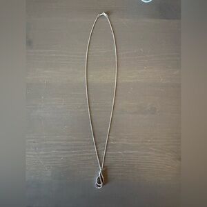 Elegant Diamond & Silver Necklace by Zales